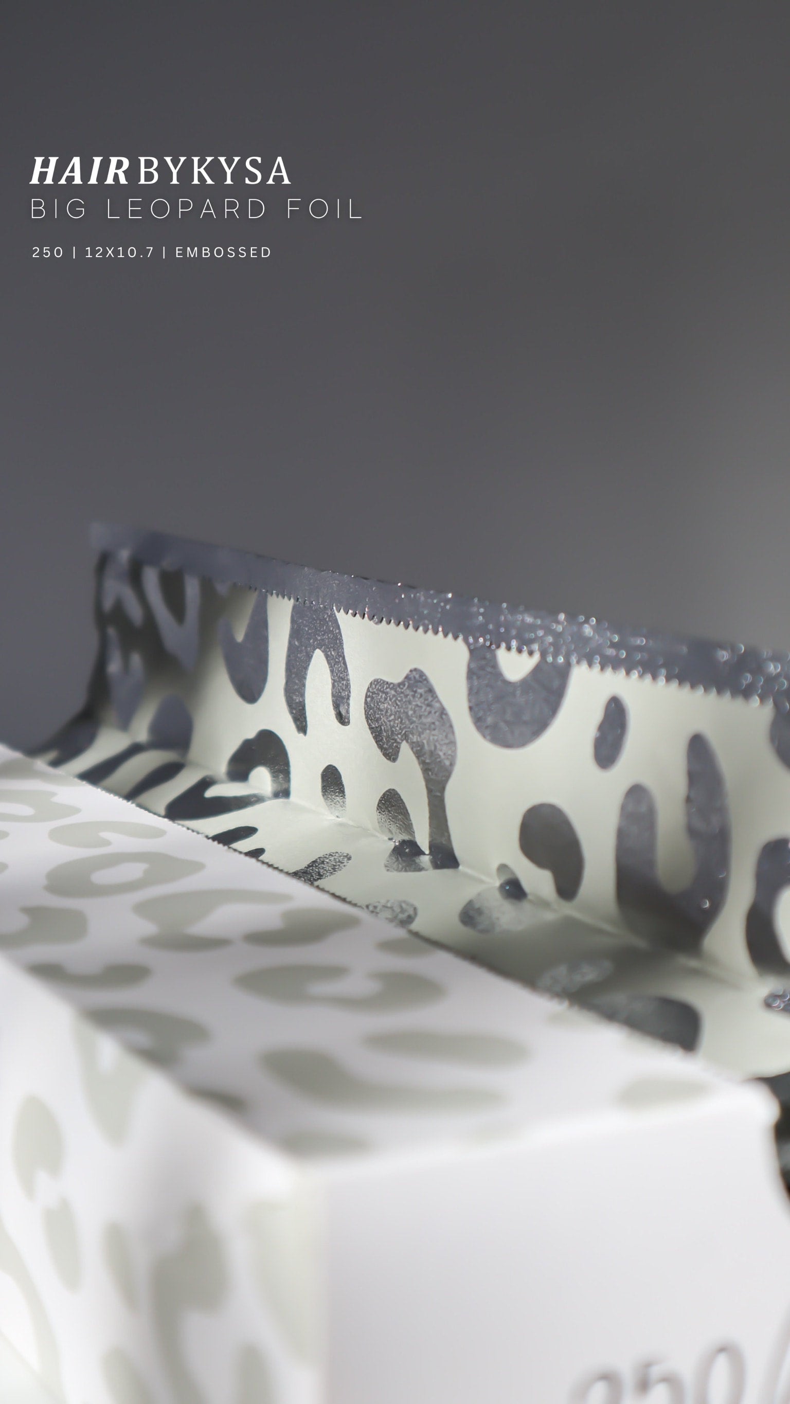 Leopard Empossed Foils 250pcs 12x10.7